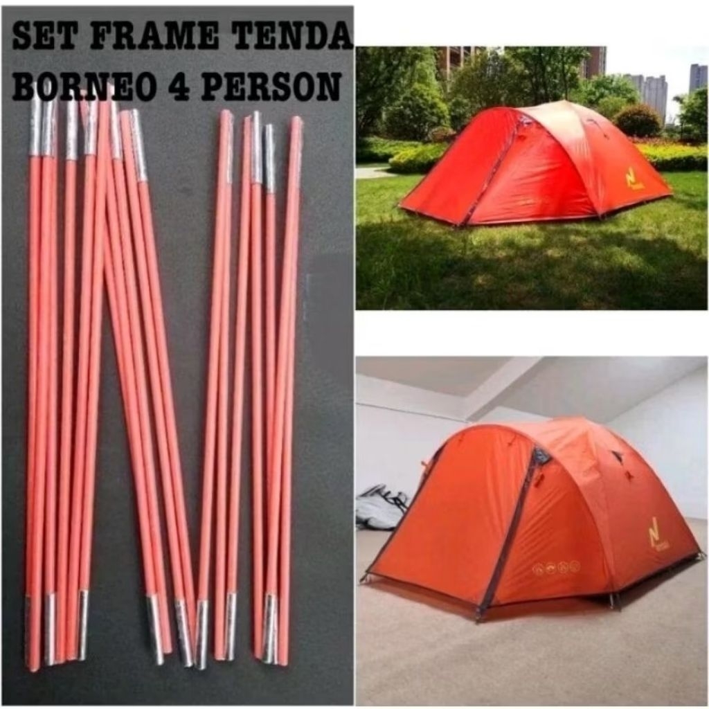 1 Lonjor Panjang Rangka Tenda Borneo  / Rangka Tenda / Tiang Tenda