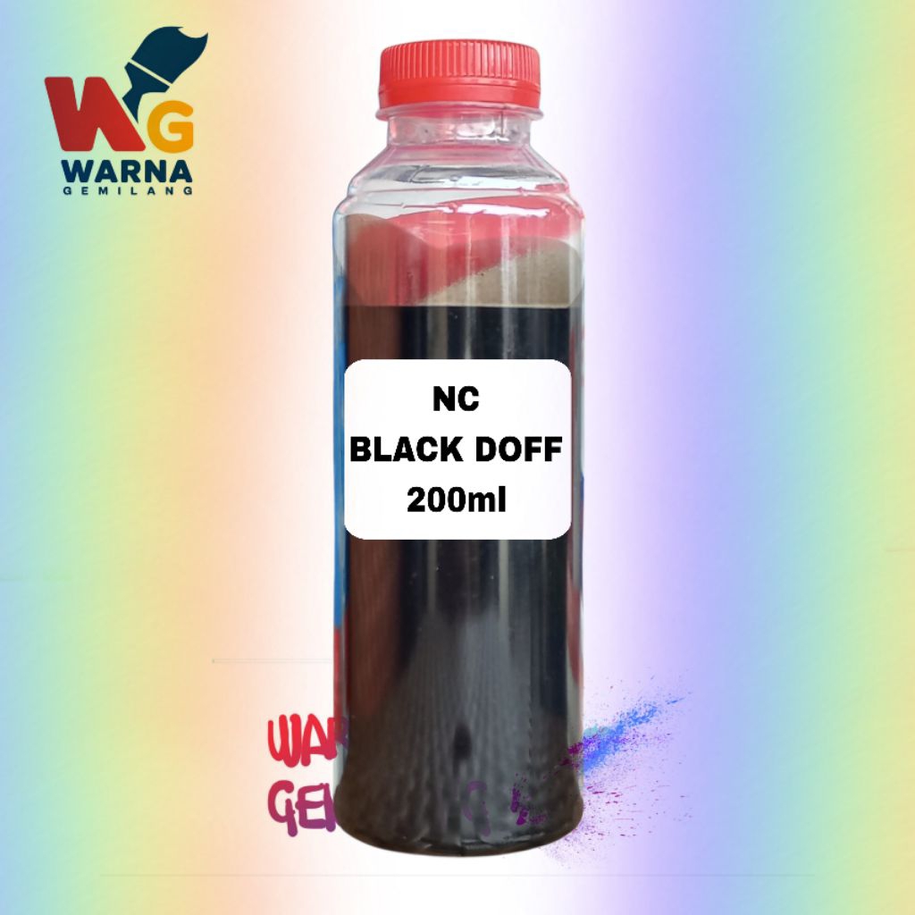 Cat NC Black Hitam Doff 200ml