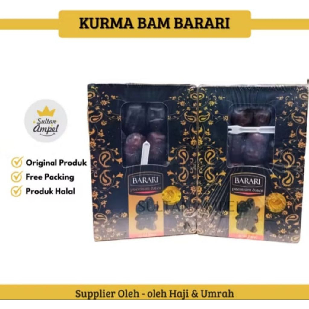 kurma bam barari black diamond fresh dates 600gr