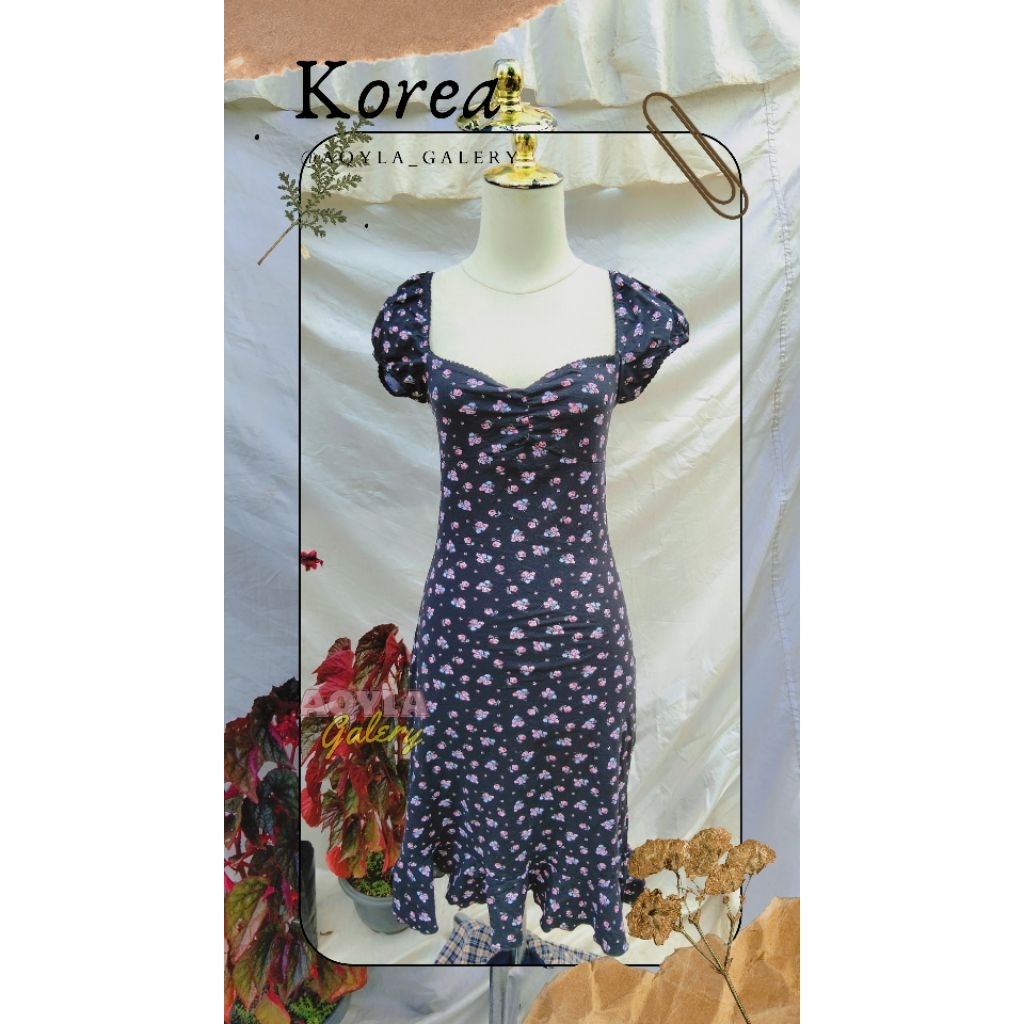 dres bunga semok