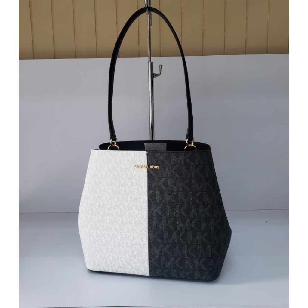 Tas Wanita MK ORIGINAL USA Pratt Medium Signature Logo Shoulder Bag AUTHENTIC OFFICIAL STORE