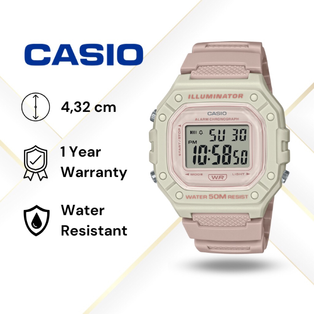 CASIO ORIGINAL W-218HC-4A2VDF/W-218HC-2AVDF