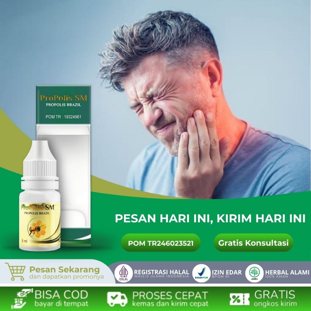 Obat Sakit gigi, Pereda Nyeri Sakit Gigi 6ml Gusi Bengkak Mulut Pereda Cacing Gigi Gigi Berlubang Sa