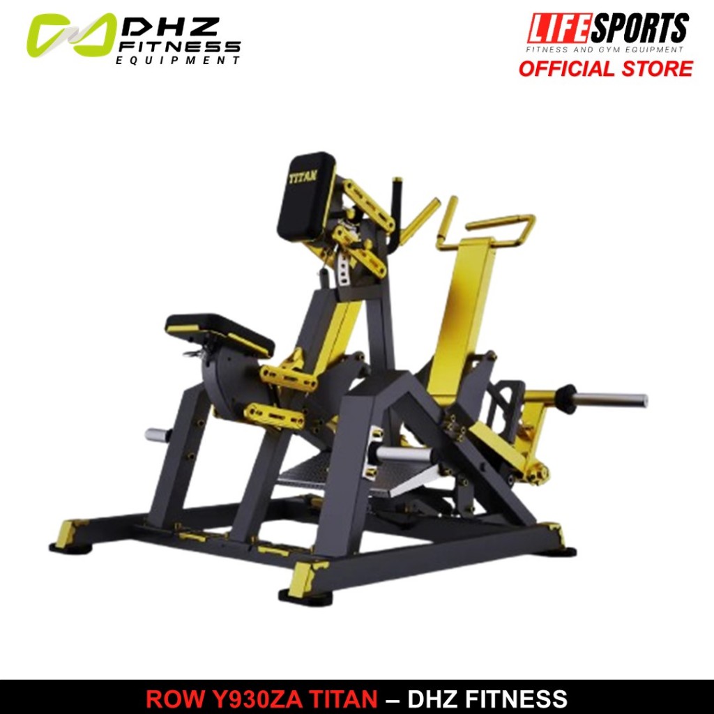Lifesports - New Alat Olahraga Fitness Gym Golden Row Machine Titan Series DHZ Y930ZA Plate Loaded