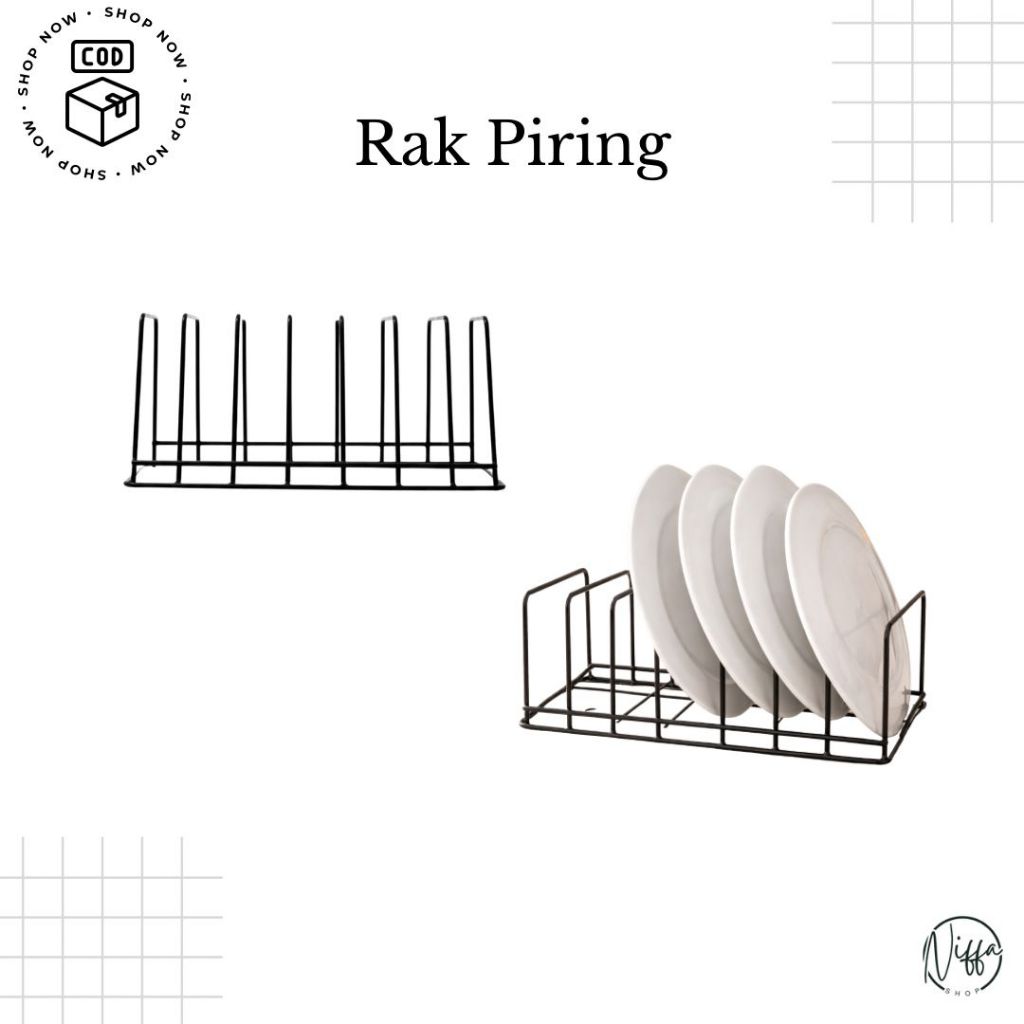 Rak Piring Meja Makan Minimalis – Rak Piring Anti Karat & Hemat Tempat