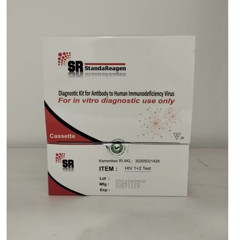 Alat rapit test HIV merek SR isi 25test perbox