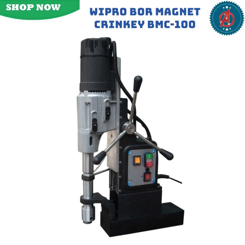 Mesin Bor Magnet JETBROT WIPRO BMC 100 / Crinkey Magnetic Bor Drill WIPRO - Cutter Deepth 100mm WIPR