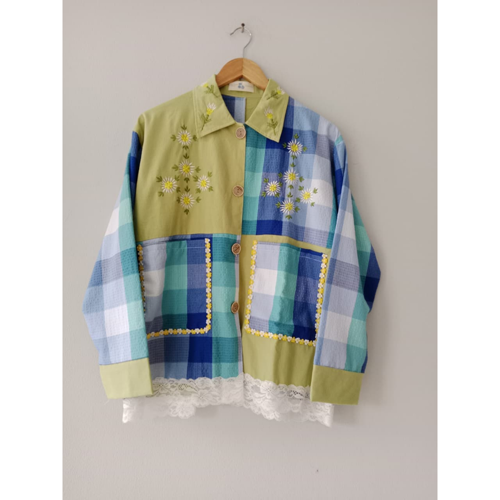 Mix Jacket Embroidery Green