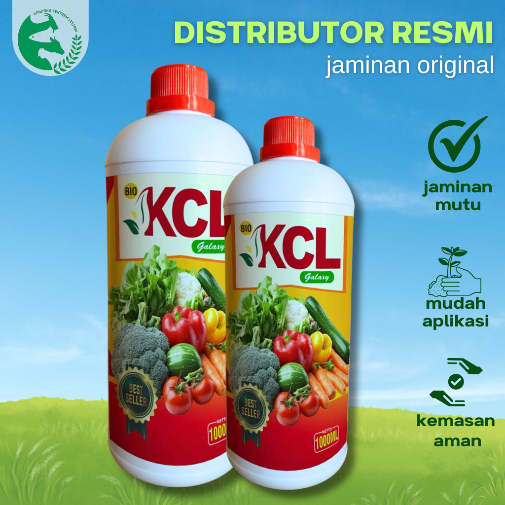 Pupuk Cair BIO KCL 1 Liter Booster Umbi dan Buah untuk Bawang Merah Jahe Cabe Kencur Padi Sayur