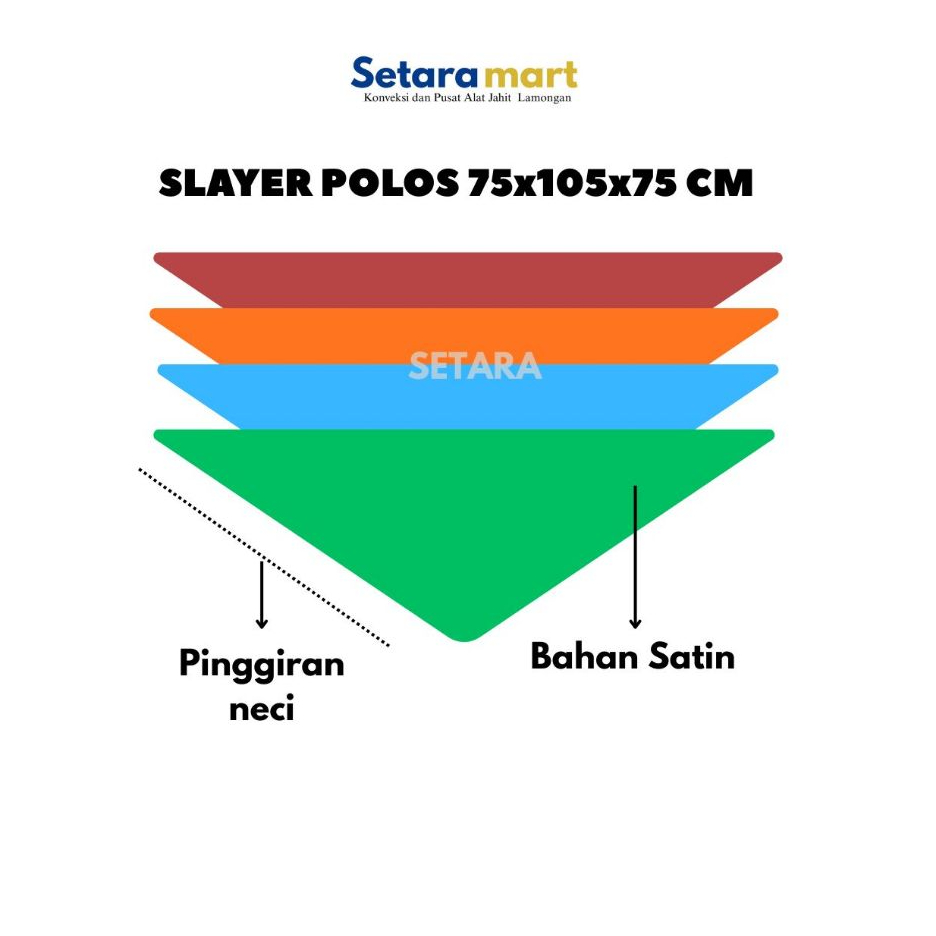 SLAYER ATAU SYAL LEHER POLOS SEGITIGA