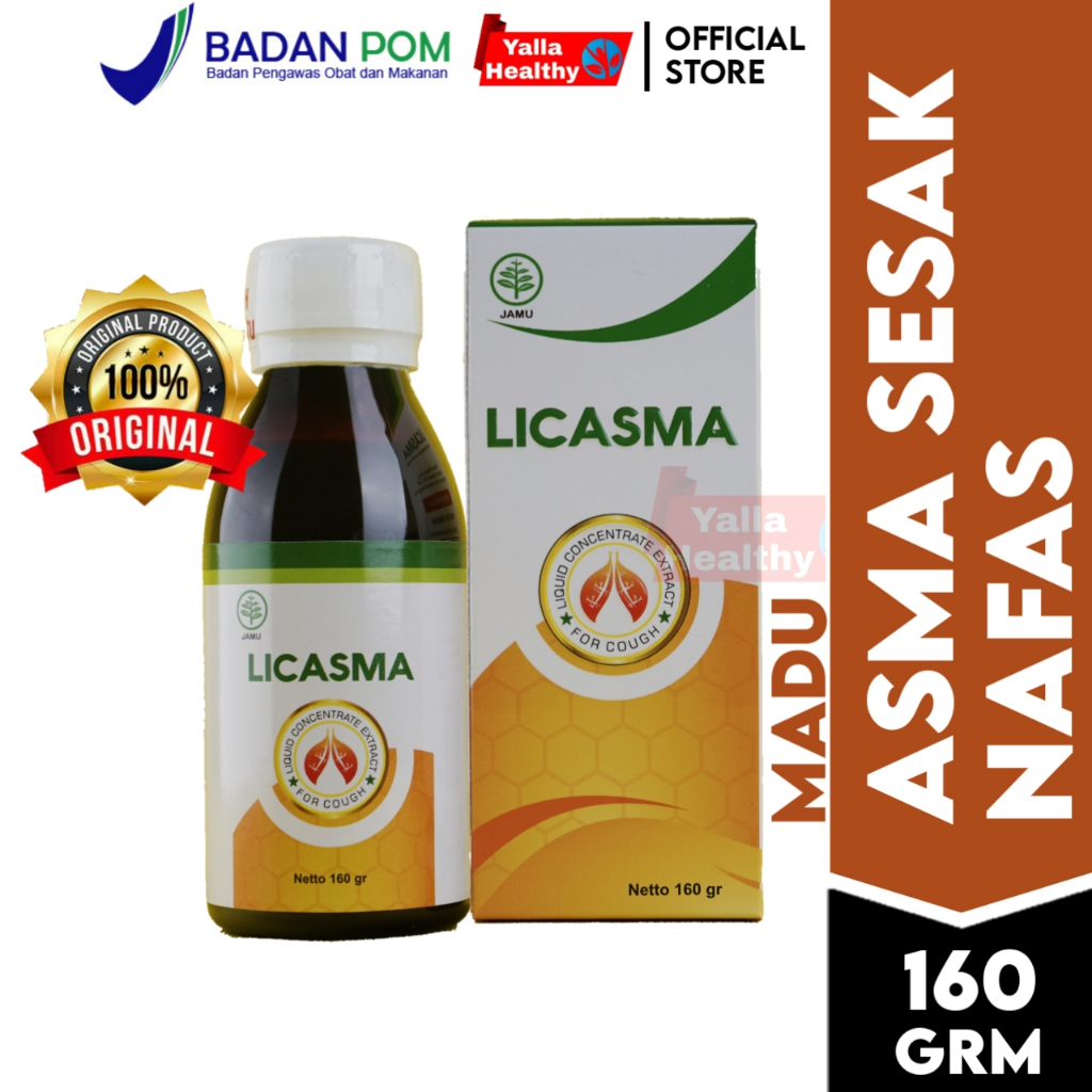 Obat Asma Sesak Nafas Herbal Madu Licasma Original Obat Batuk Berdahak Sakit Tenggorokan Infeksi