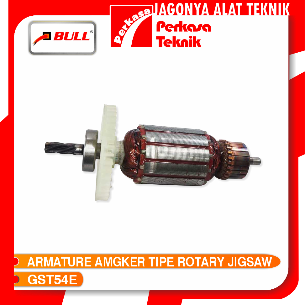 BULL GST54E Armature Rotor Angkur Angker Mesin Jigsaw Gergaji Kayu Graji Kayu BOSCH GST 54E