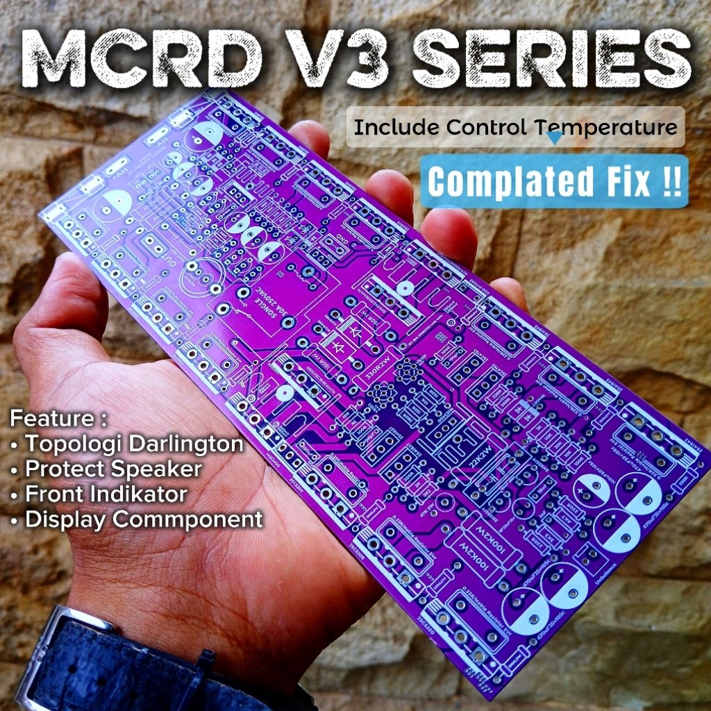 PCB MCRD V3 SERIES | MCRDV3 SERIES Double Layer | FR4 ||  PCB MCRD Kualitas Tinggi | Skematik Terbar