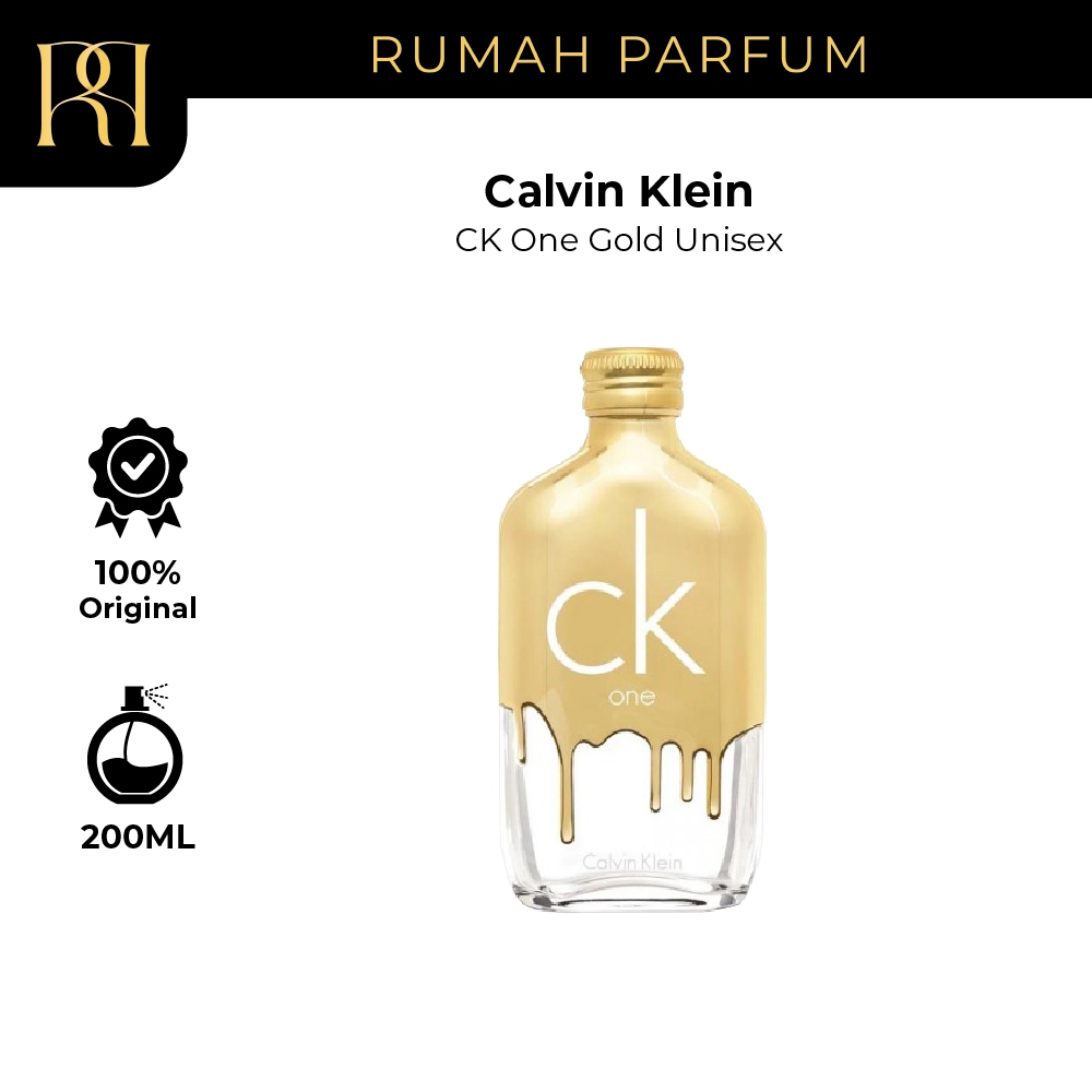 Parfum Pria Wanita Calvin Klein CK One Gold Unisex (200 mL) Perfume Tahan Lama dan Wangi