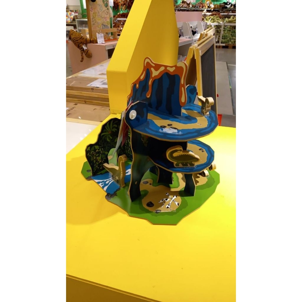 Mainan anak boneka kayu dinosaurus mainan kayu edukatif dinosaur