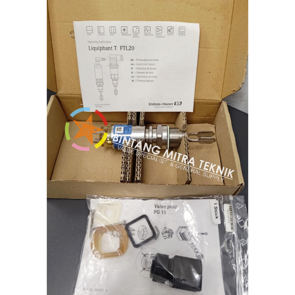 ENDRESS HAUSER LIQUIPHANT FTL20-312B LIQUID LEVEL LIMIT SWITCH PART NO.52008741