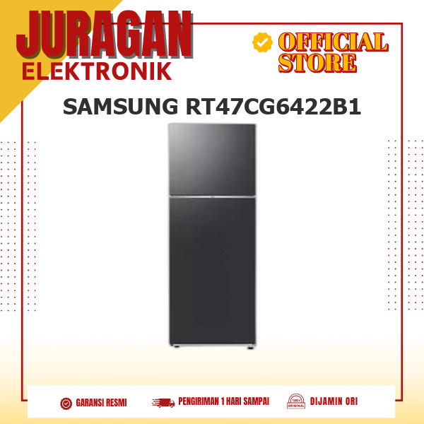 SAMSUNG RT47CG6422B1 KULKAS 2 PINTU INVERTER 465L RT47 6422B1