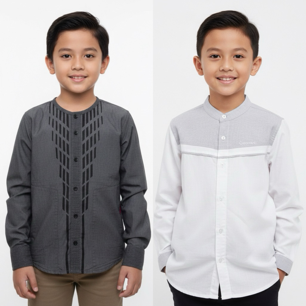 Cardinal Kemeja Koko Anak Laki Laki CATL267 CATL268