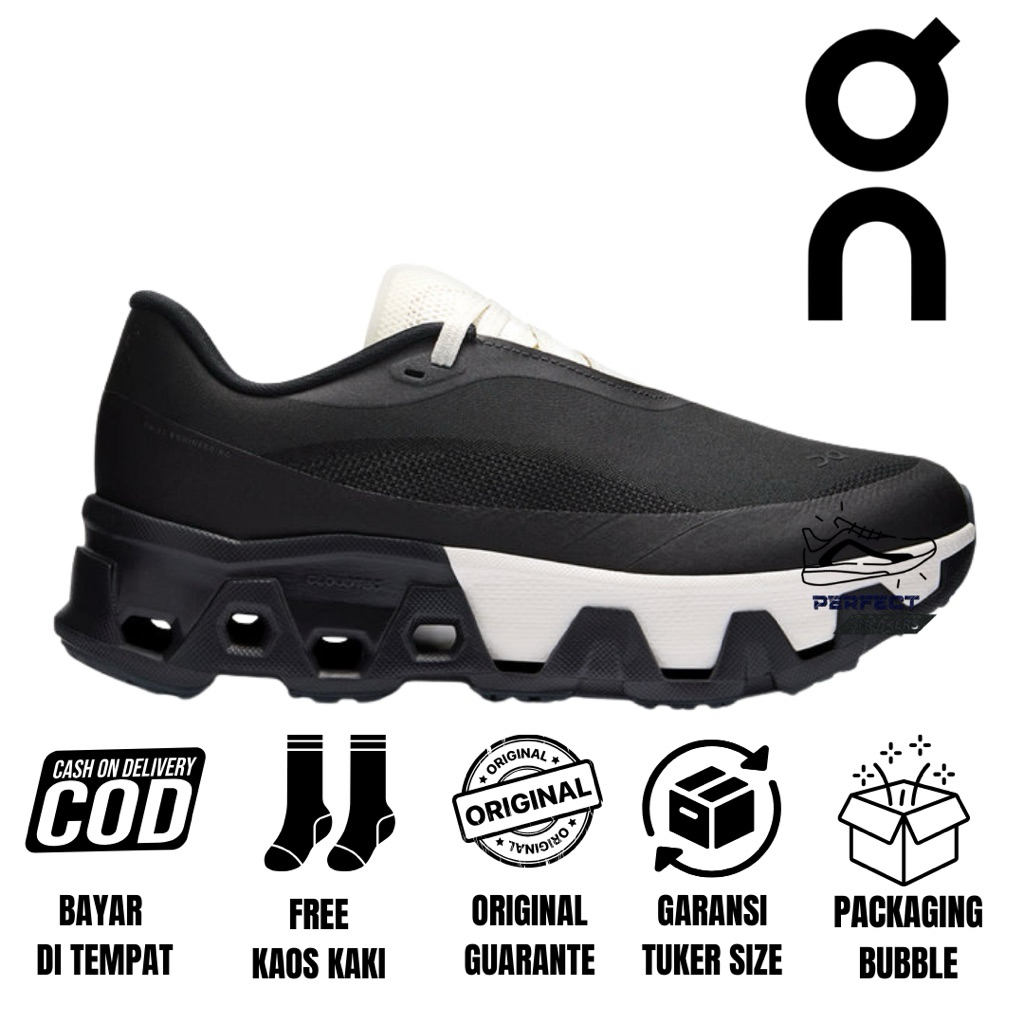 SEPATU RUNNING ON CLOUDMONSTER HYPER POST ARCHIVE FACTION BLACK ORIGINAL AUTHENTIC