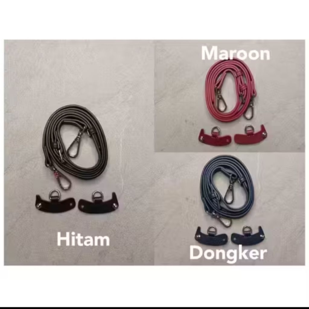 Tali tas kulit PU premium buat tenteng mini pouch (LC)