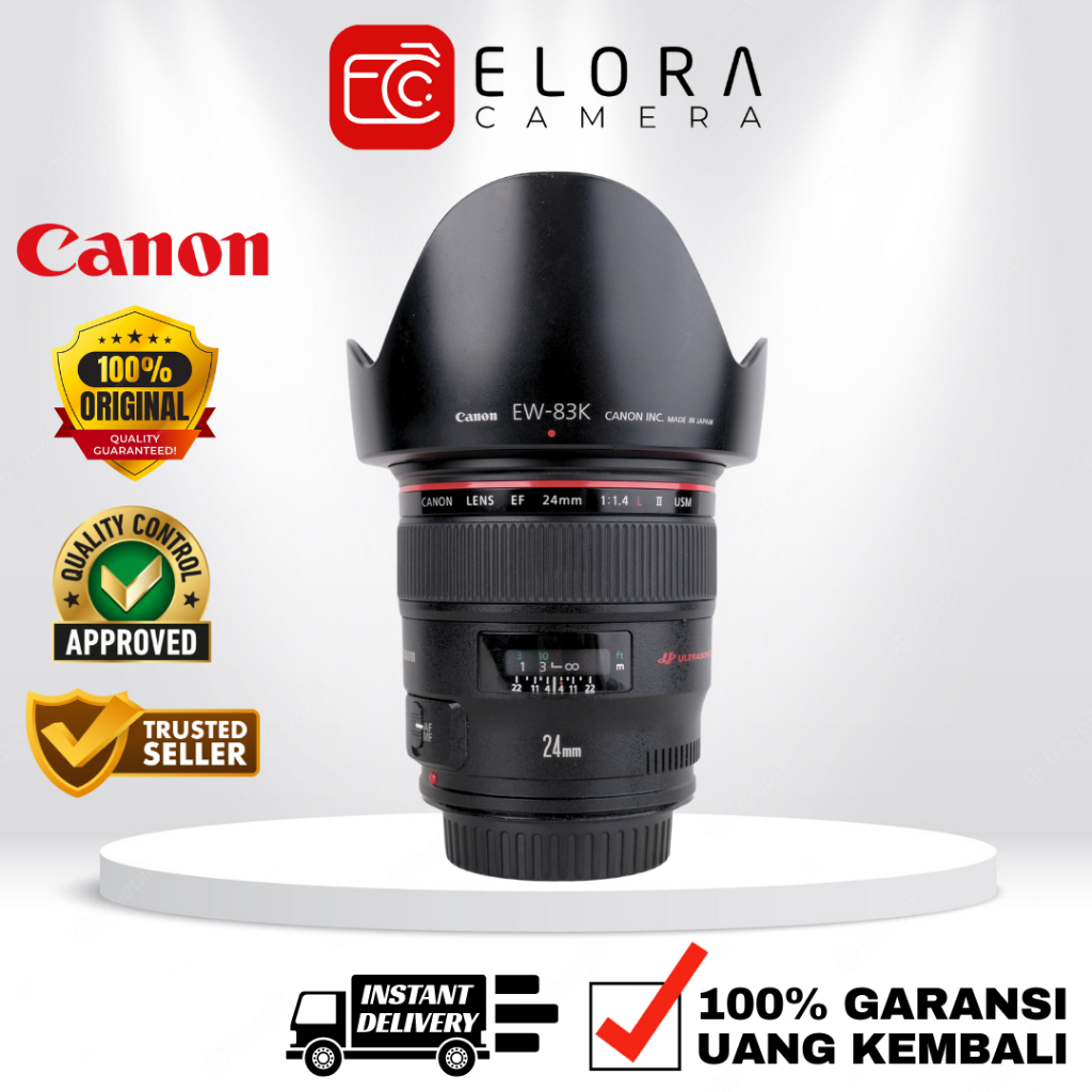 ⁠ ⁠Canon EF 24mm F1.4 L II USM / Lensa ⁠Canon EF 24 mm F 1.4 L II USM