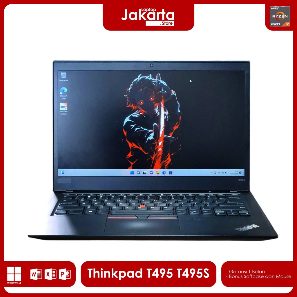 LENOVO THINKPAD T495 T495S RYZEN 7 | 5 RAM 16GB SSD MURAH BERGARANSI
