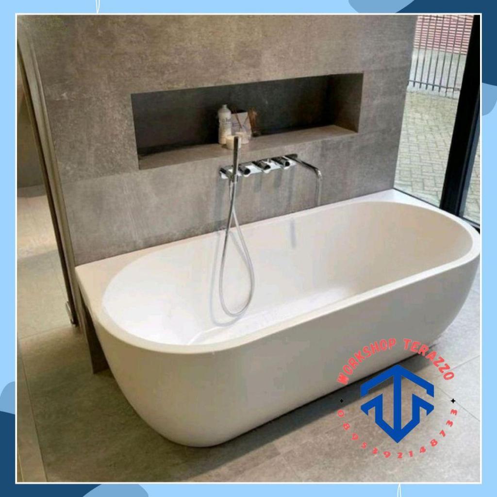 Bathtub Custom Sudut Terrazzo/ Bathtub Custom Teraso