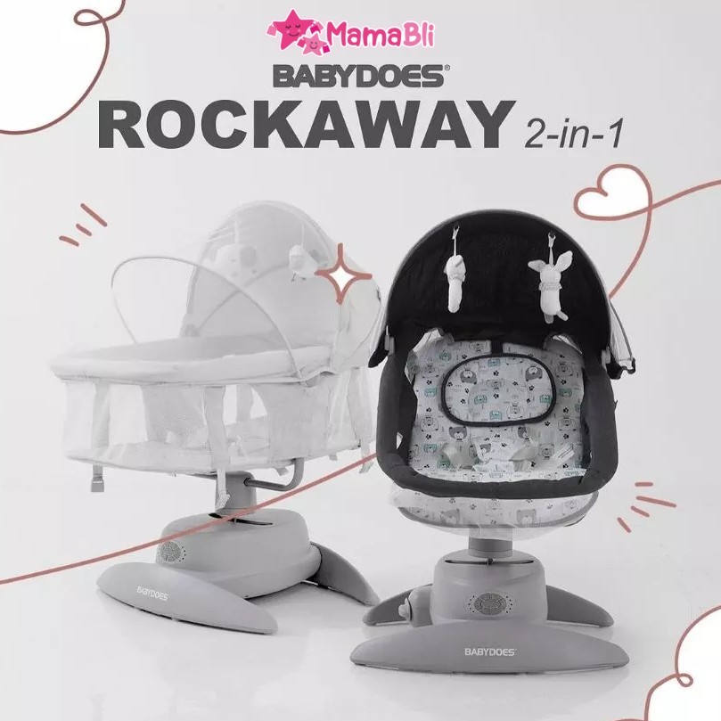 BabyDoes Rockaway 2 in 1 / Ayunan Bayi Elektrik / Swing BabyDoes / Ayunan Bayi 2in1