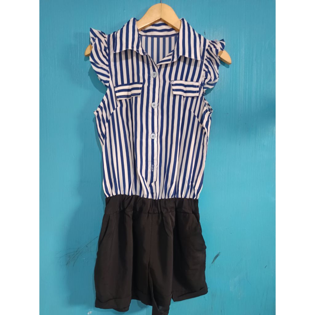 PL JUMPSUIT JP WANITA SIFON ADEM SALUR HITAM