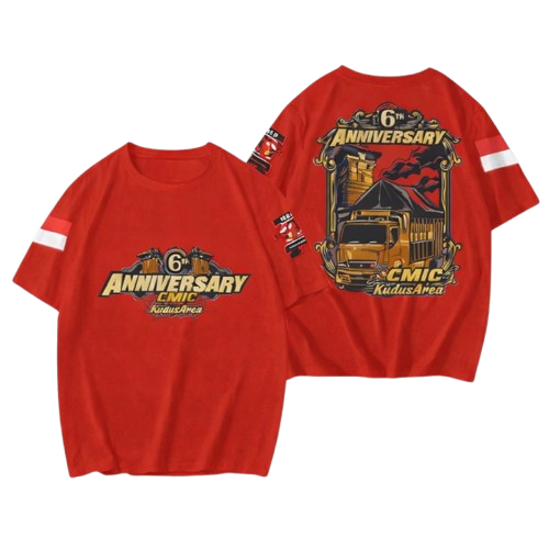 Ready Kaos Truck CMIC Anniversary Kudus 6Th Kaos Truck Mania Kaos Distro Truck Mania CMIC Indonesia 