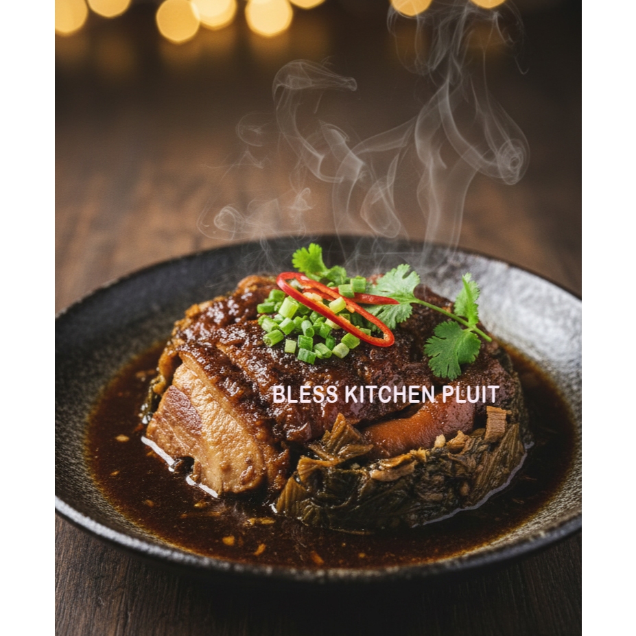 Babi Hong / Babi Kecap Sayur Asin / Khew Nyuk Home Made 500gr TANPA PENGAWET DAN MSG