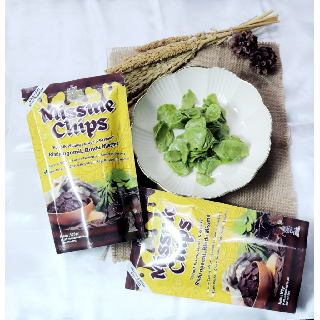 Keripik Pisang Lumer Matcha