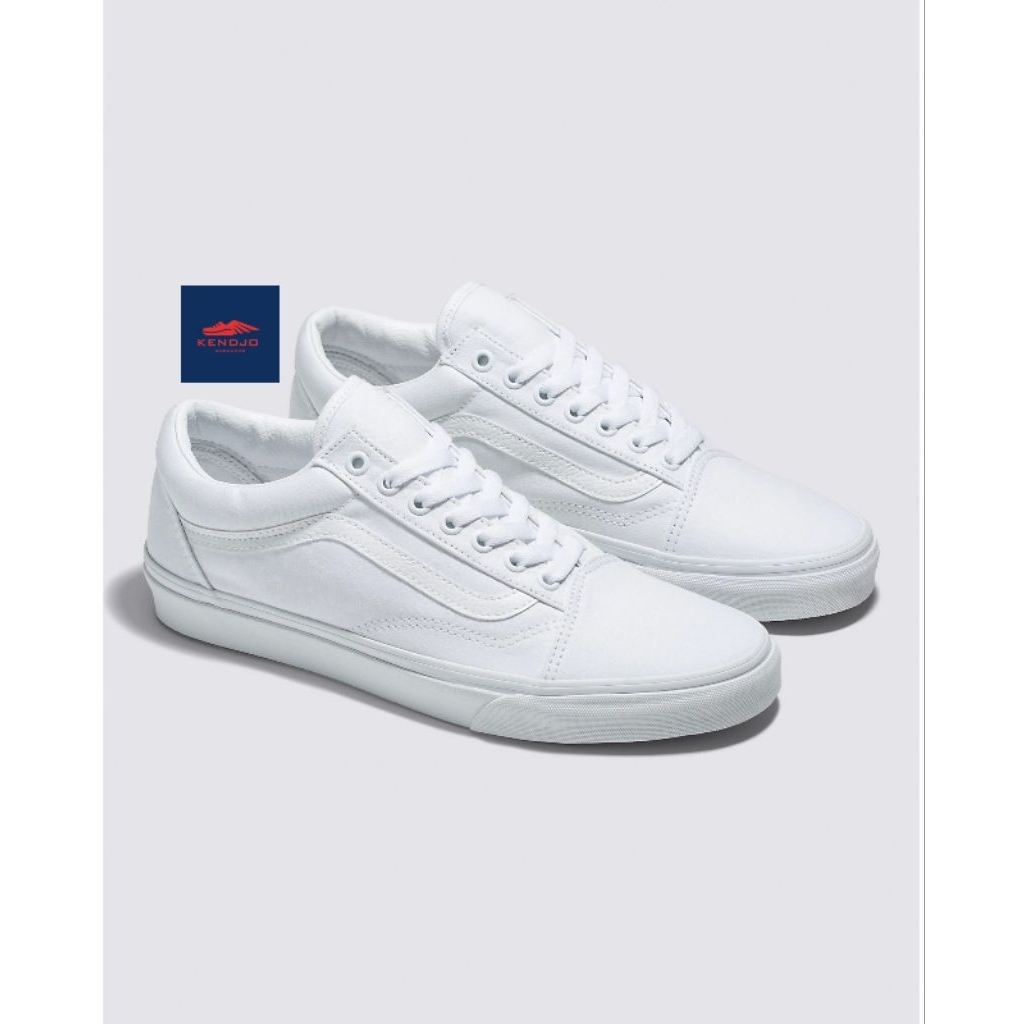 [ TERMURAH  ] SEPATU PRIA WANITA KASUAL OLDSKOOL CLASSIC FULL WHITE NBIB PREMIUM SNEAKERS OLDSCHOOL 
