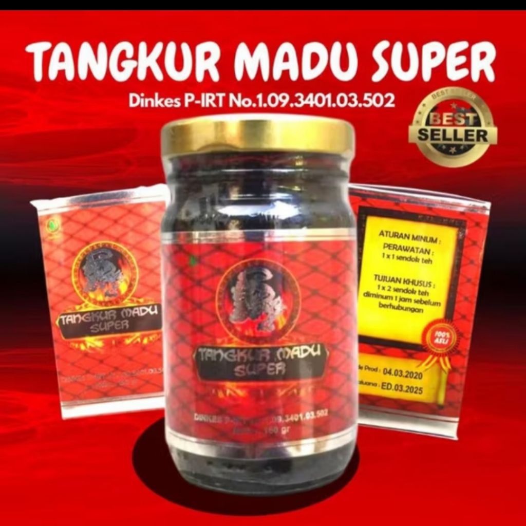 Madu Tangkur Super - 150gr, Herbal Alami, Membantu Membangun Ereksi
