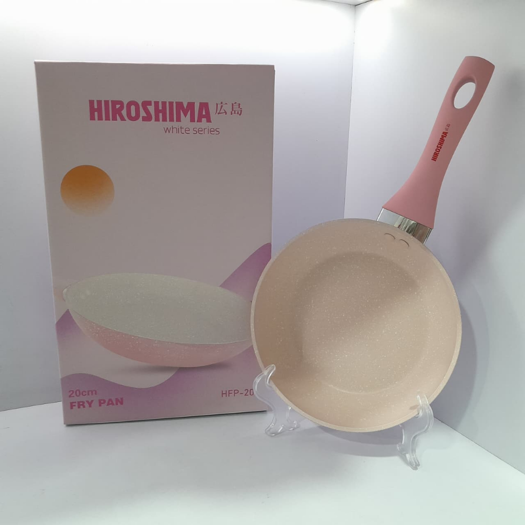 Bolde Hiroshima Fry Pan / Wajan Anti Lengket / Wajan Masak / Frypan Dapur / Wajan Bolde White Series