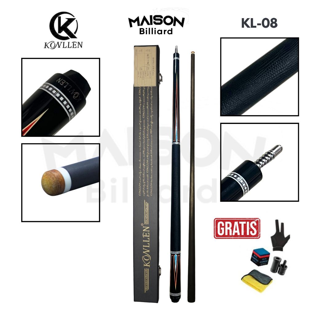 Konllen KL-08 Stick Billiard Carbon Cue Billiard Carbon AK75-12 KL-12