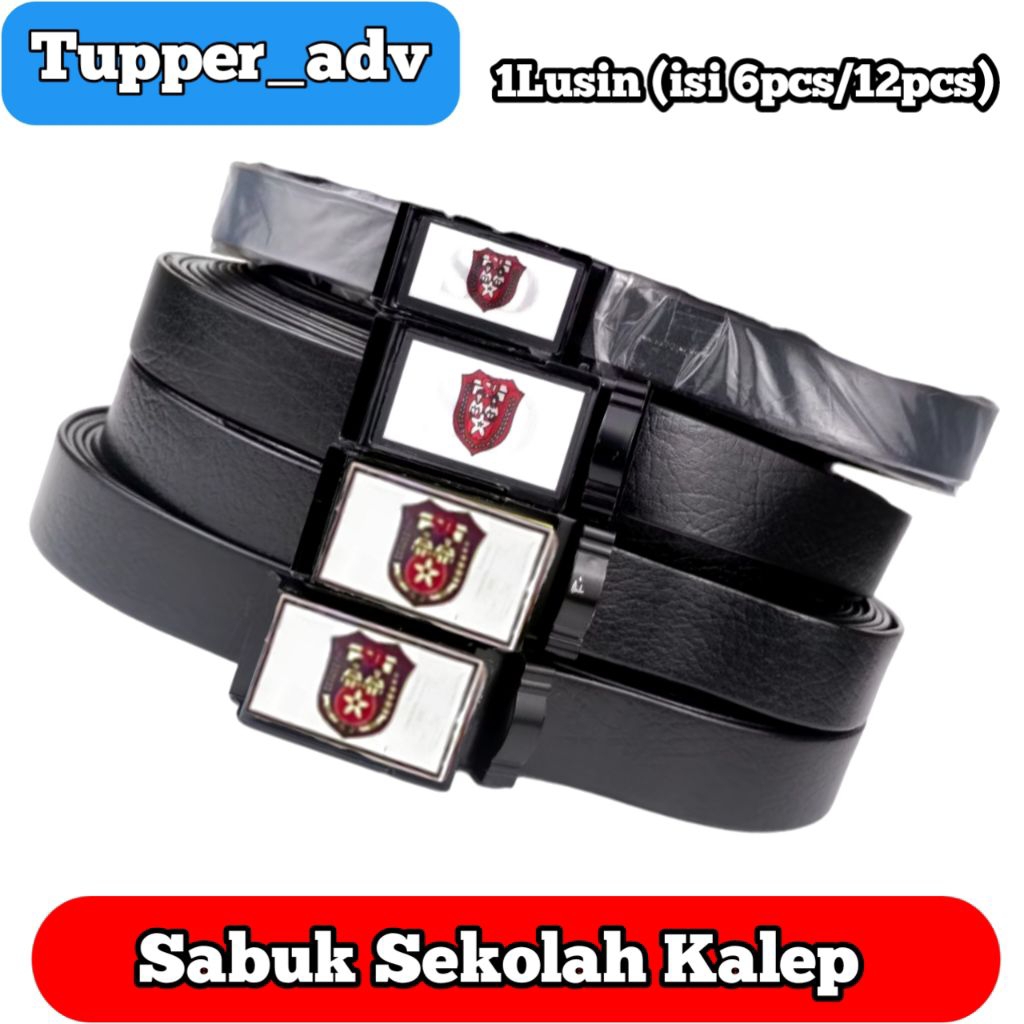 1Lusin Sabuk Gesper SD Kulit Sintetis Kecil & Besar / Ikat Pinggang SD Kalep / Sabuk Ikatan Pinggang