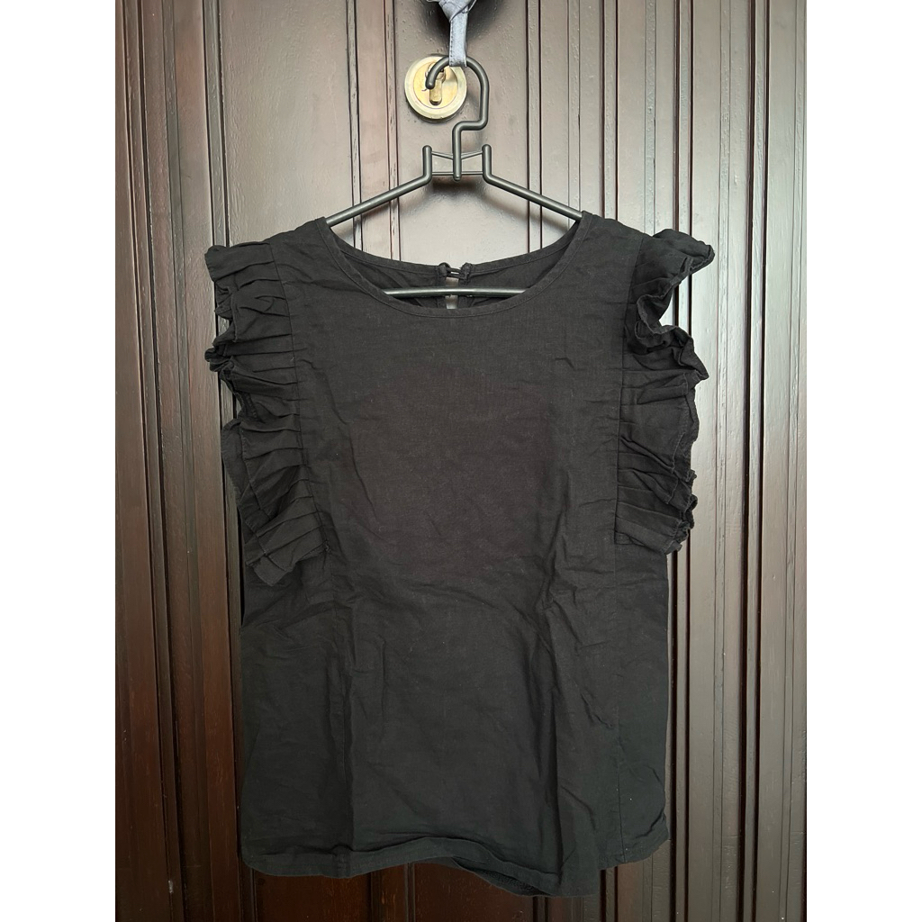 blouse ruffle preloved