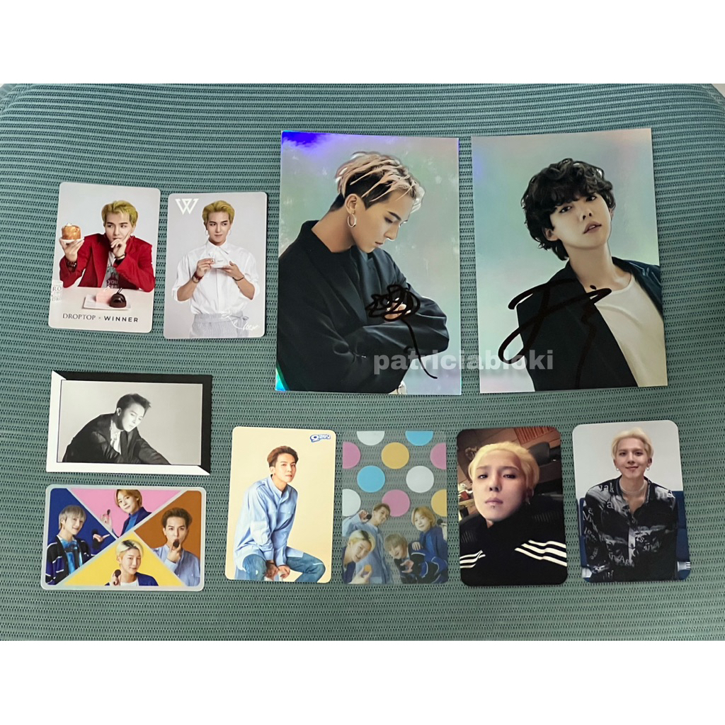 [TAKE ALL] WINNER Mino & Jinu Signed Postcard Everyd4y YG Select Photocard Pc Official Soso Oreo Ben
