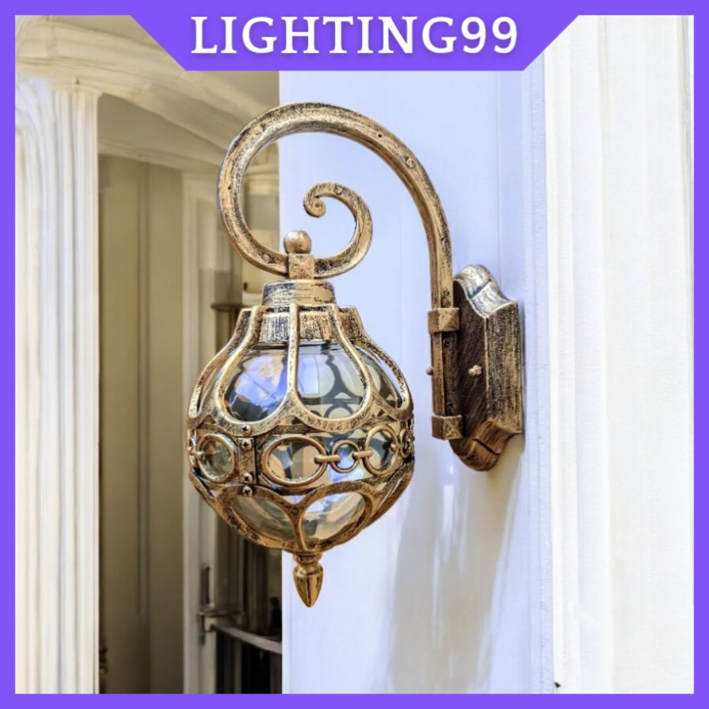 Lampu Hias Dinding Outdoor Klasik Waterproof