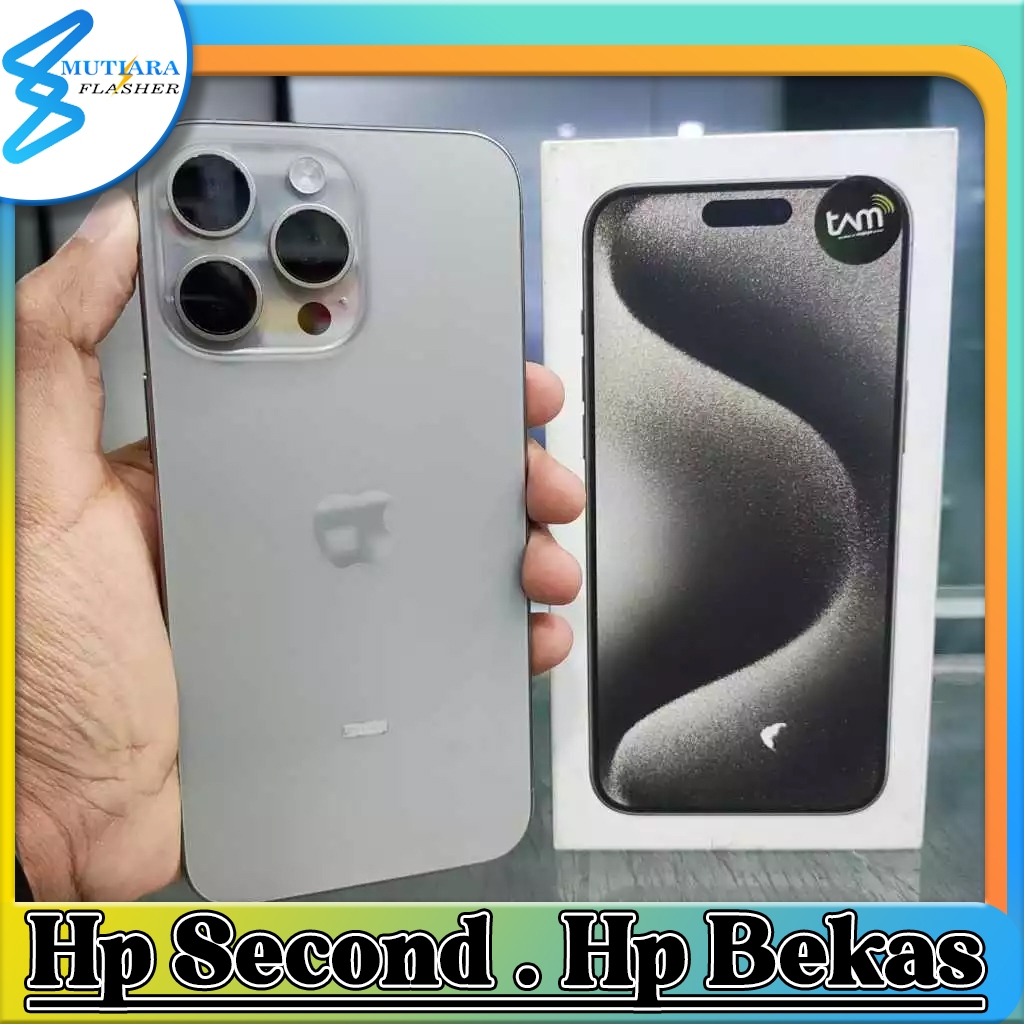 iPhone 15 Pro Max 256GB iBox Bekas Original Flasher Store