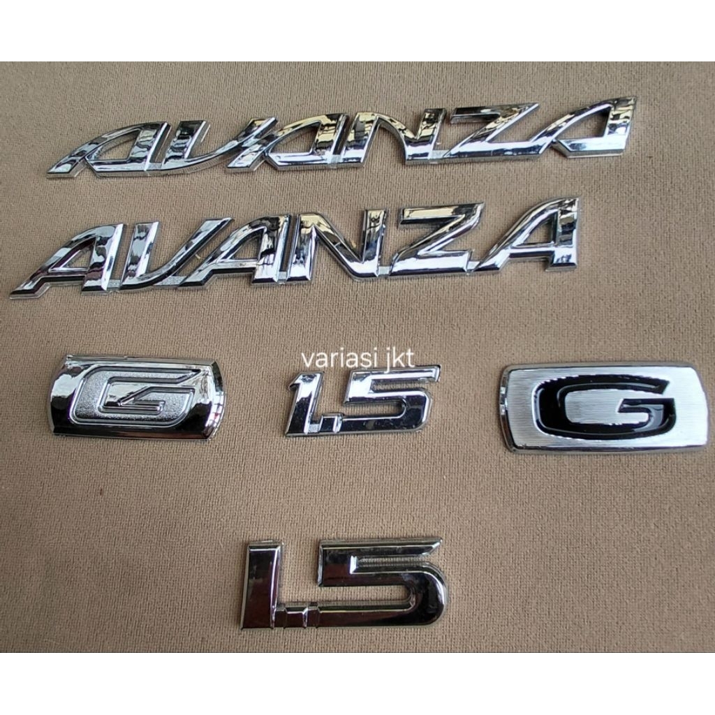 EMBLEM LOGO AVANZA BARU / EMBLEM AVANZA LAMA LOGO G AVANZA / EMBLEM AVANZA G VVTI 1.5