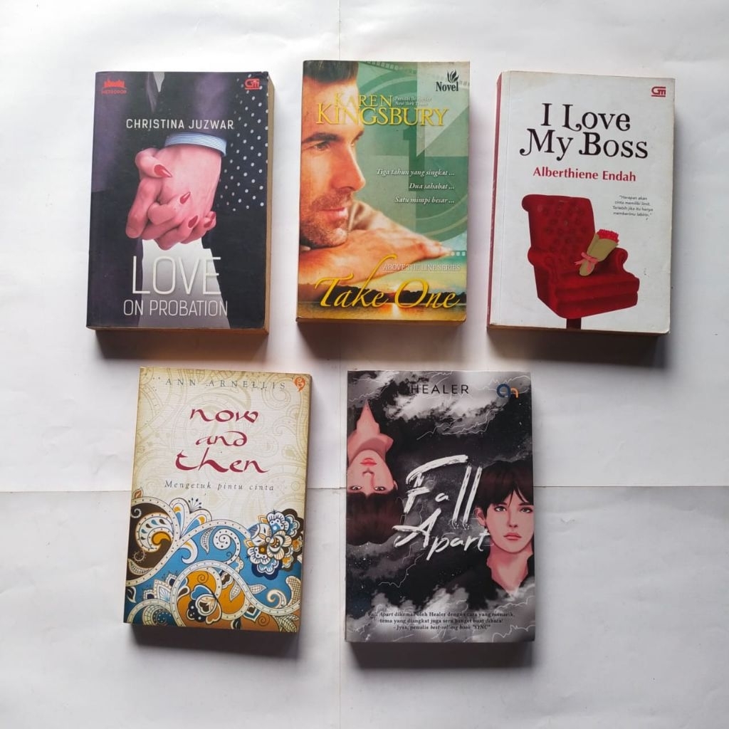 Buku Novel, LOVE OF PROBATION, TAKE ONE, I LOVE MY BOSS,  Now and Than,  FALL APART, In Homme Et  Un