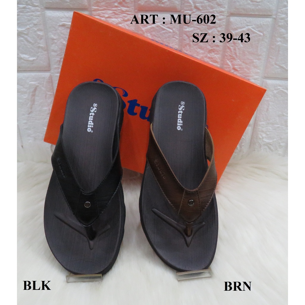 SANDAL KULIT PRIA MEREK STUDIO ART MU-602 PRICE RP 243.900 BRAND ORIGINAL