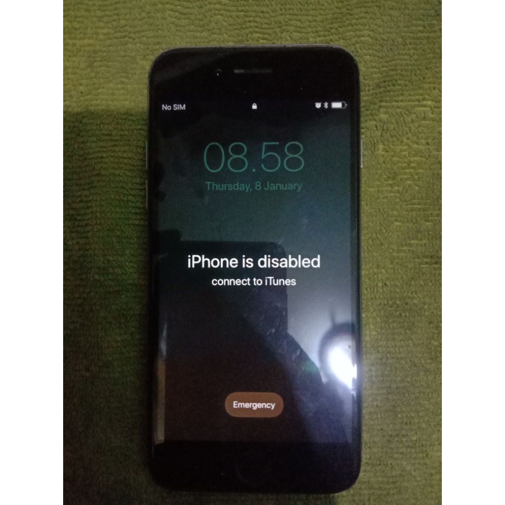 iPhone 6 Disable Kondisi seperti di foto (Baca Deskripsi)