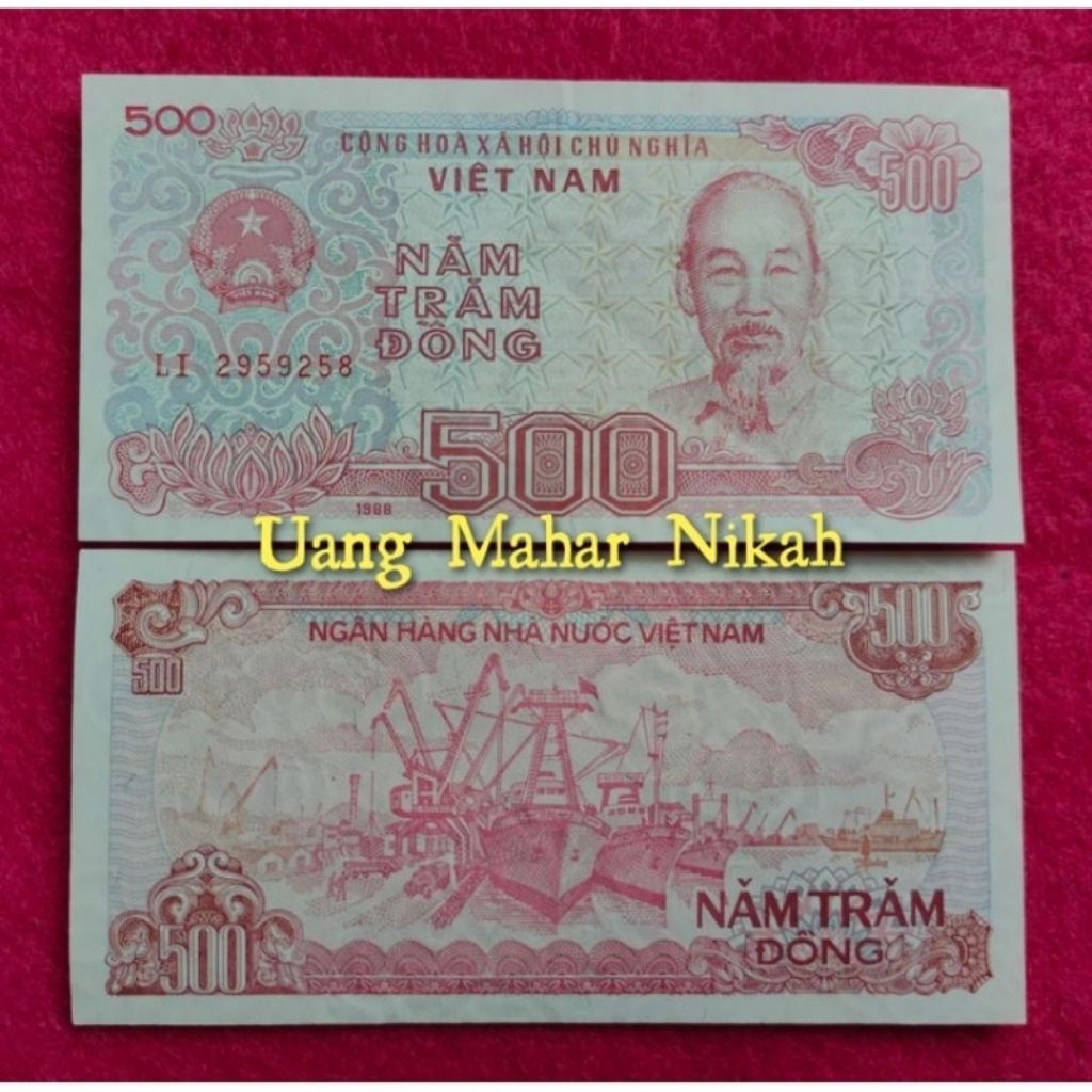 uang asing 500 Dong Vietnam