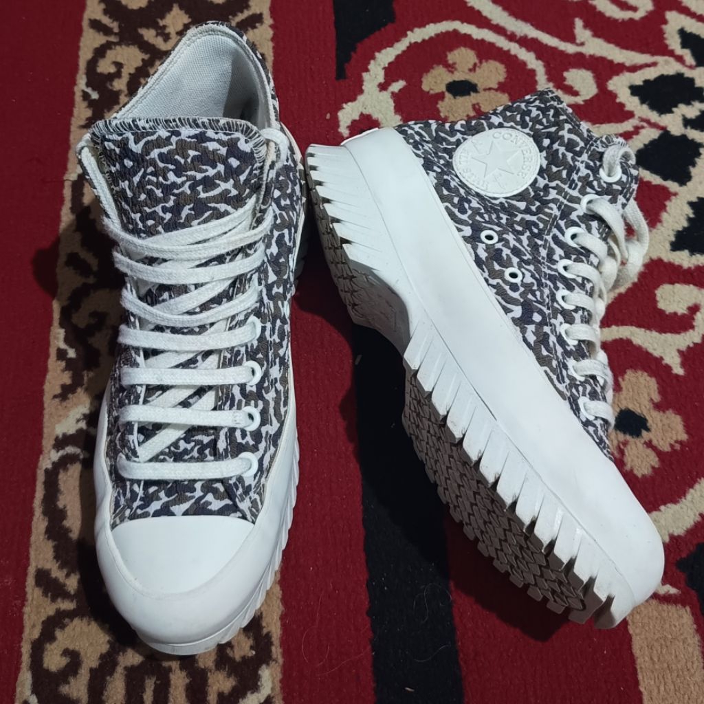 SALE 40-41 CONVERSE Chuck Taylor All Star Jackquard Cotton Katun Lugged 2.0 Sand Dune ORIGINAL --- Y