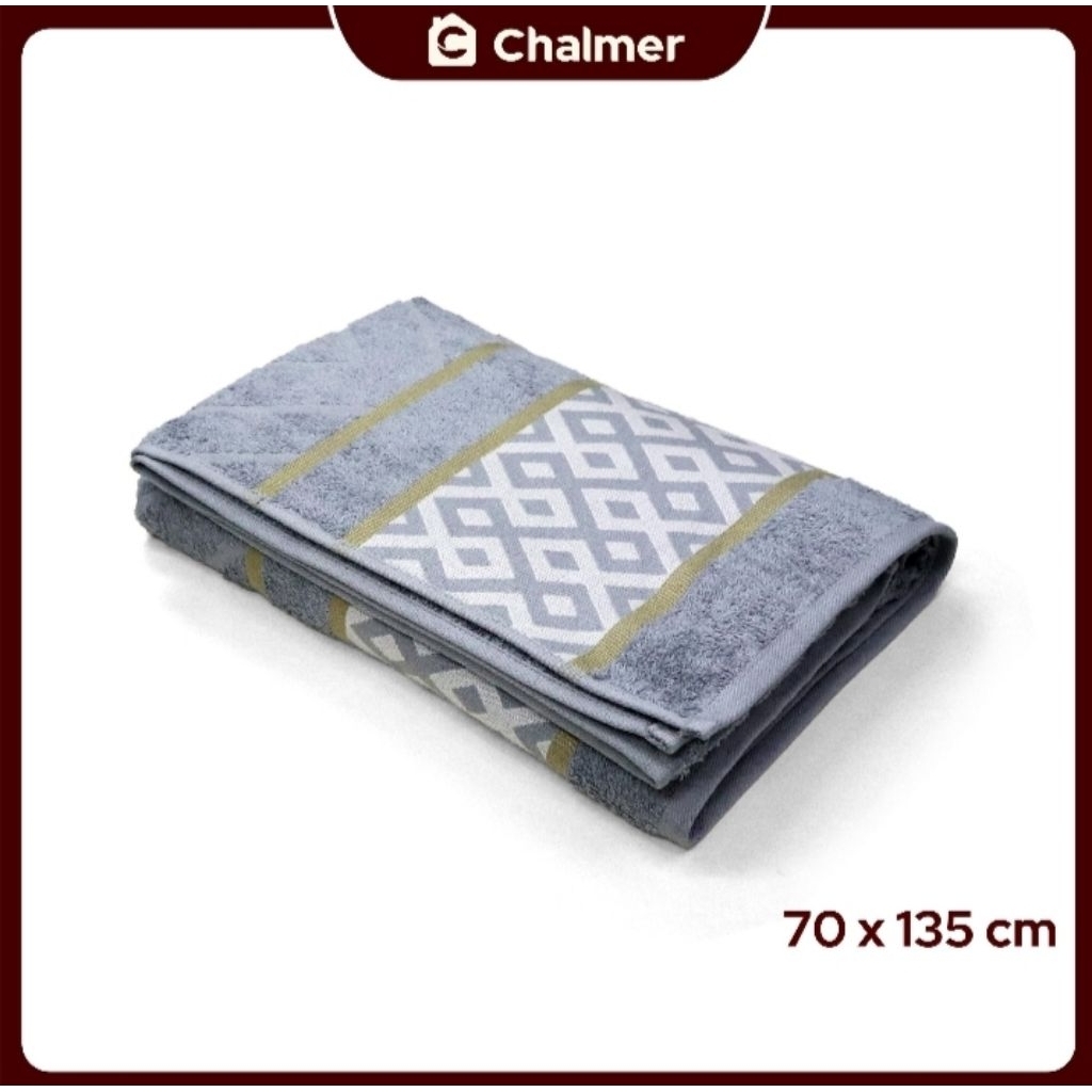 Chalmer - Handuk mandi Chalmer 70 X 135 motif diamond handuk mandi dewasa