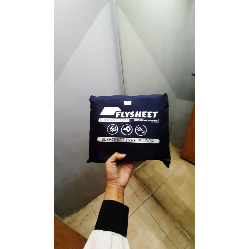 FLYSHEET UKURAN 3X4 BUSHCRAFT TYPE 19 LOOP