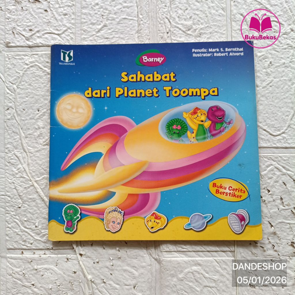 Barney Sahabat Dari Planet Toompa - Buku Cerita Anak Bekas Preloved